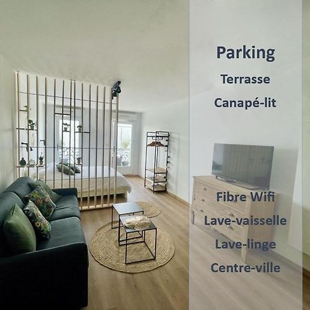 Alp Chartres - Grand Studio Avec Terrasse Et Parking Bagian luar foto